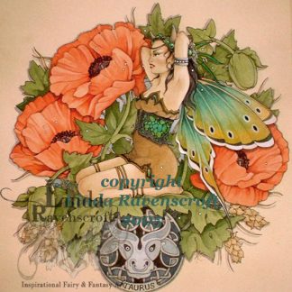 ZODIAC PRINT TAURUS - POPPY