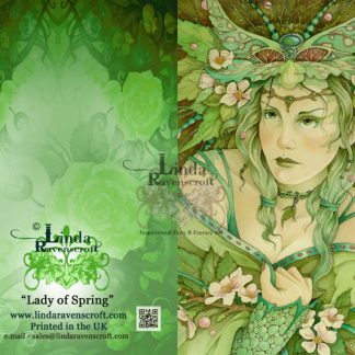 GREETING CARD LR LADY OF SPRING