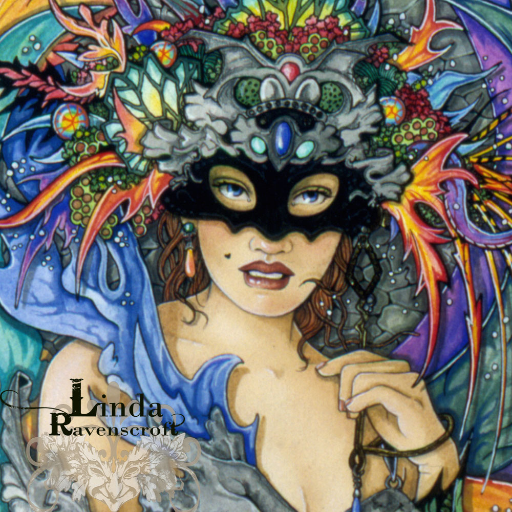 LARGE PRINT THE MASK OF COLOURS I