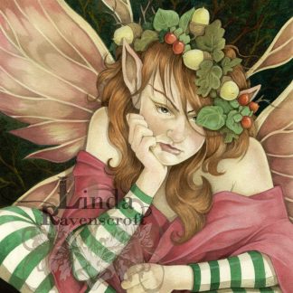 LARGE SQUARE PRINT WHINER FAIRY