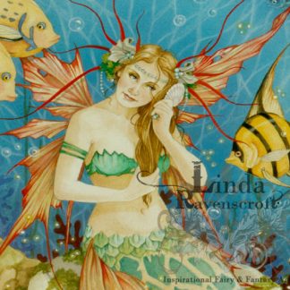LARGE SQUARE PRINT BAD HAIR MERMAID