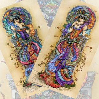 LARGE PRINT THE MASK OF COLOURS I & II (PAIR)