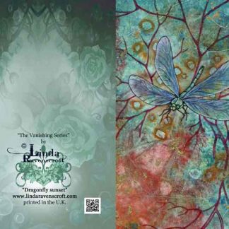GREETING CARD  - "DRAGONFLY SUNSET" - EMPEROR DRAGONFLY
