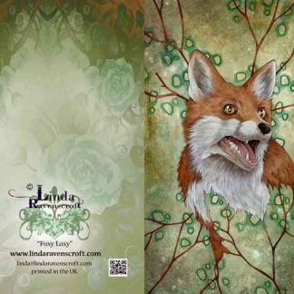 GREETING CARD - "FOXY LOXY" - RED FOX
