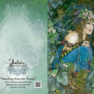 GREETING CARD - "WATCHING FROM THE WOOD"